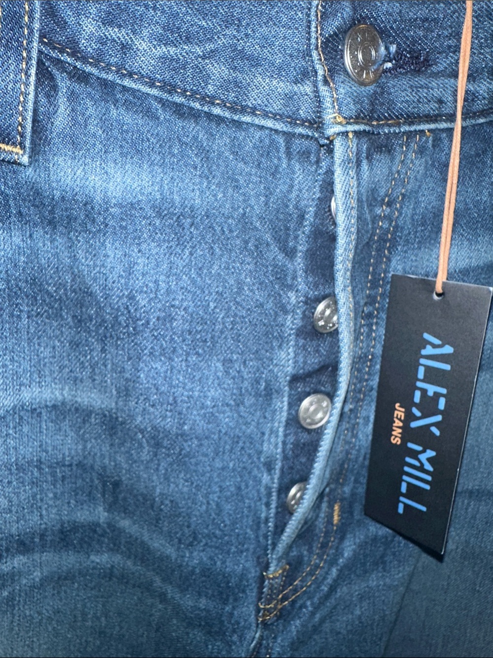 Alex Mill Alek Relaxed Wide Leg Jeans in Paris Medium Wash - Picture 9 of 9